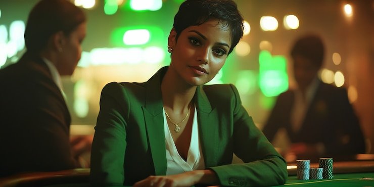 স্পোর্টস ও স্লটস গাইডের নীয়ন দৃশ্য